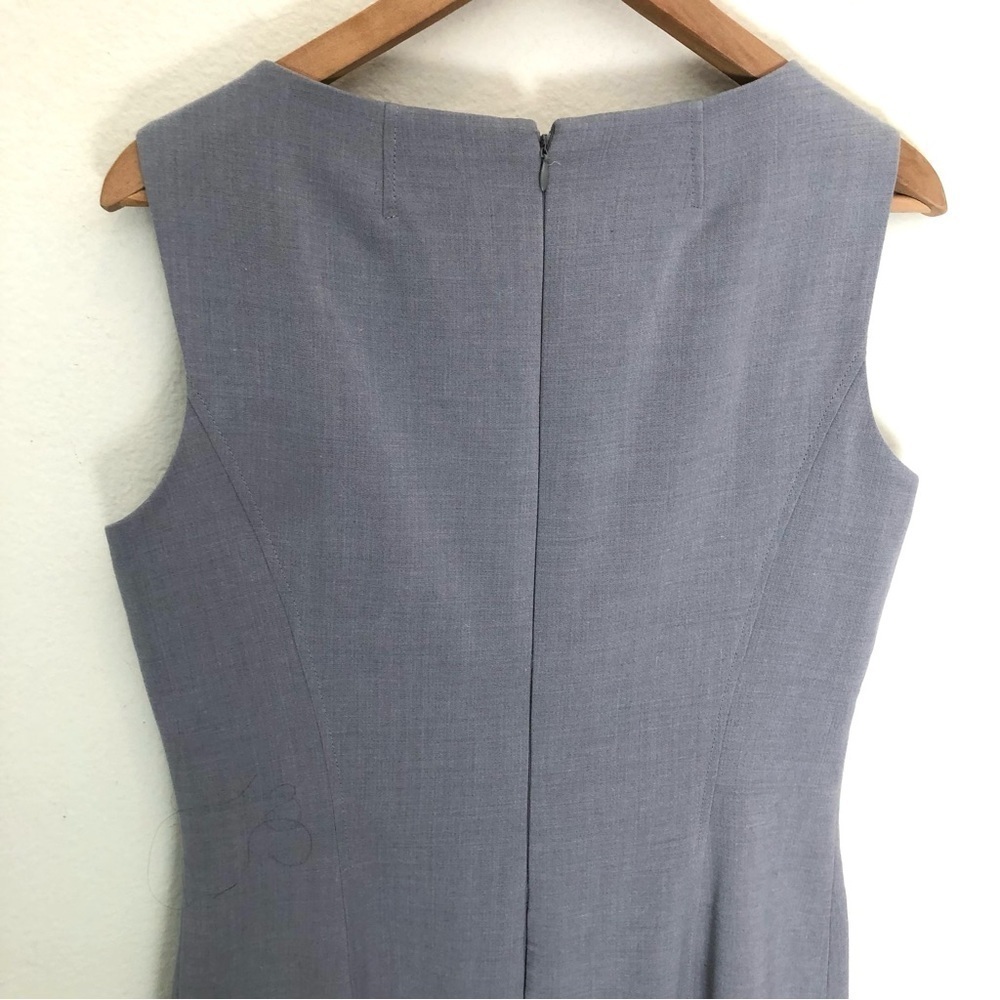 Tahari Gray Sleeveless Sheath Dress - Picture 9 of 15